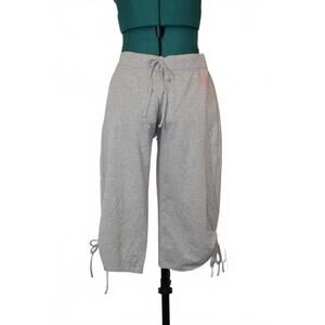 Duck Head Gray Capri Lounge Pants Ruched Hem Women’s Large